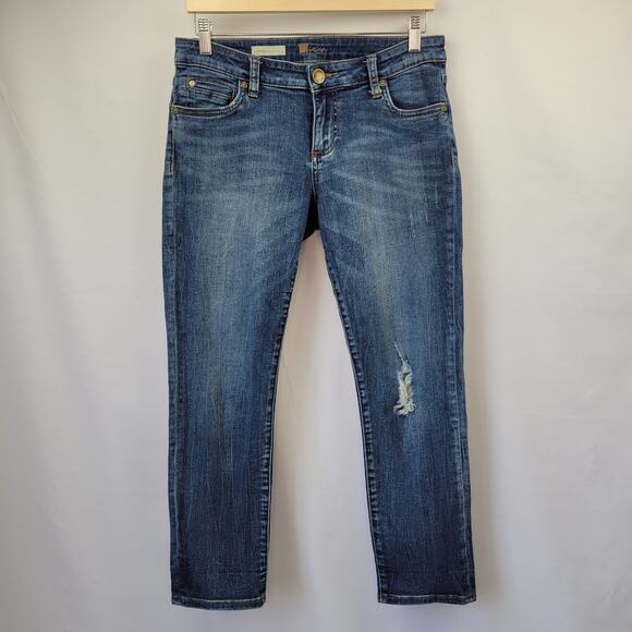 Kut from the Kloth Catherine Boyfriend Jeans Medium Wash Size 4P - Picture 1 of 14